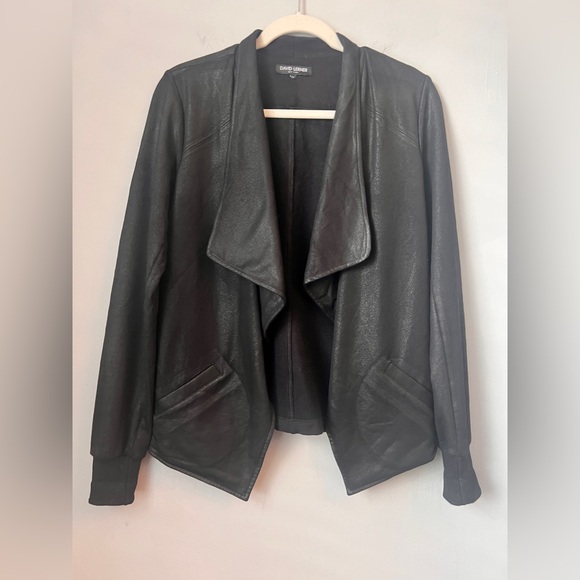 David Lerner Sweaters - David Lerner Women's Open Moto Faux Suede Jacket, Size Small